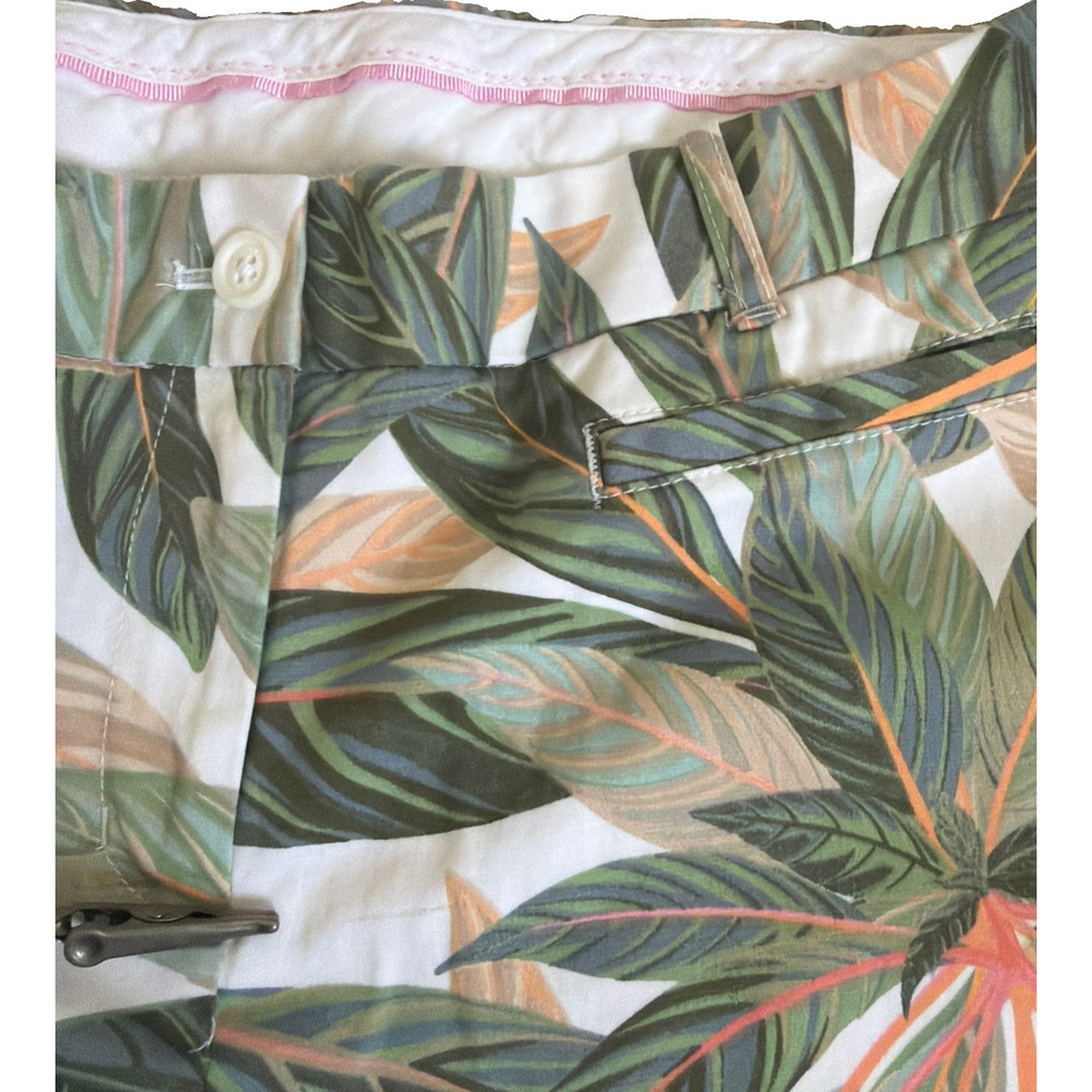 Brooks Brothers Natalie Fit Botanical Print Pant Size 4 Mid-Rise Ankle Casual - Picture 11 of 12